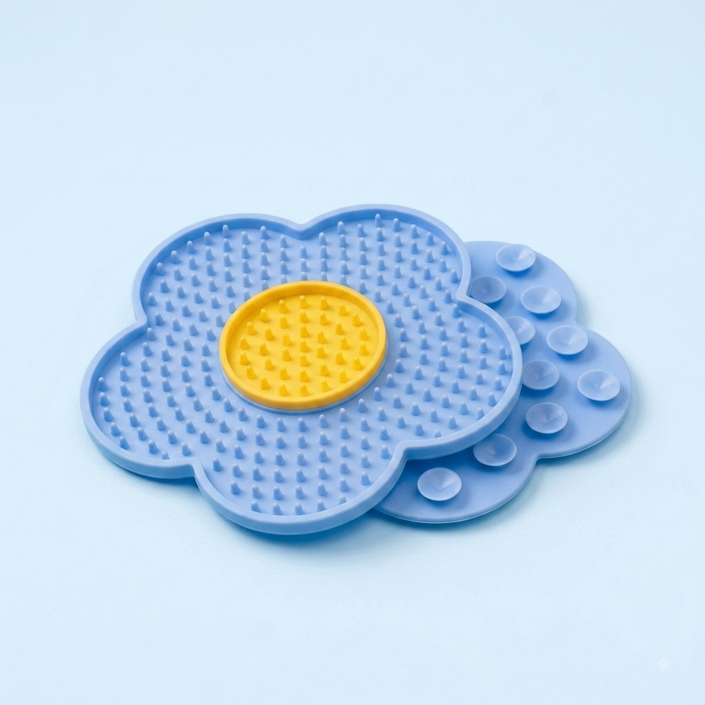 Tapis de Léchage Fleur – Spécial Petits Chiens