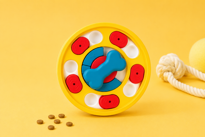 Puzzle Interactif Rotatif pour Chien | Jeu d'Intelligence Anti-Glouton
