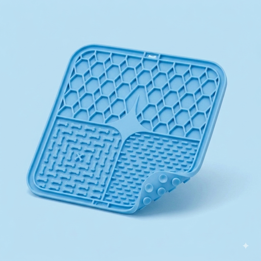 Tapis de Léchage en Silicone pour Chien – Détente & Repas Lents