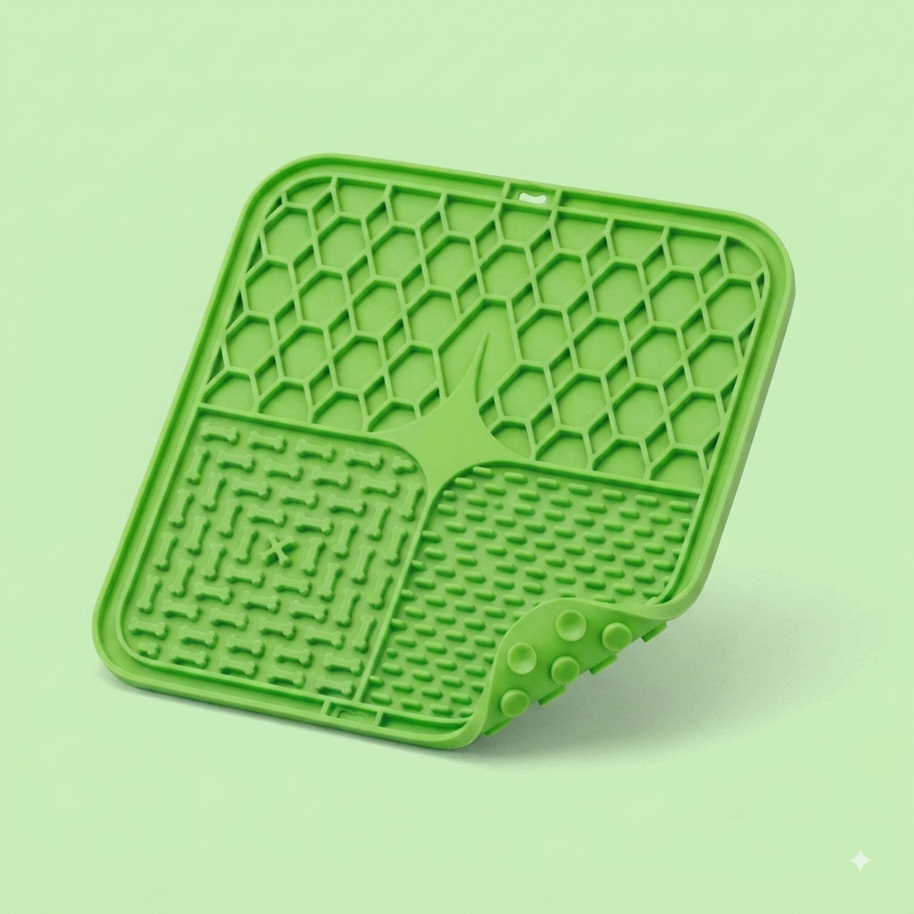 Tapis de Léchage en Silicone pour Chien – Détente & Repas Lents
