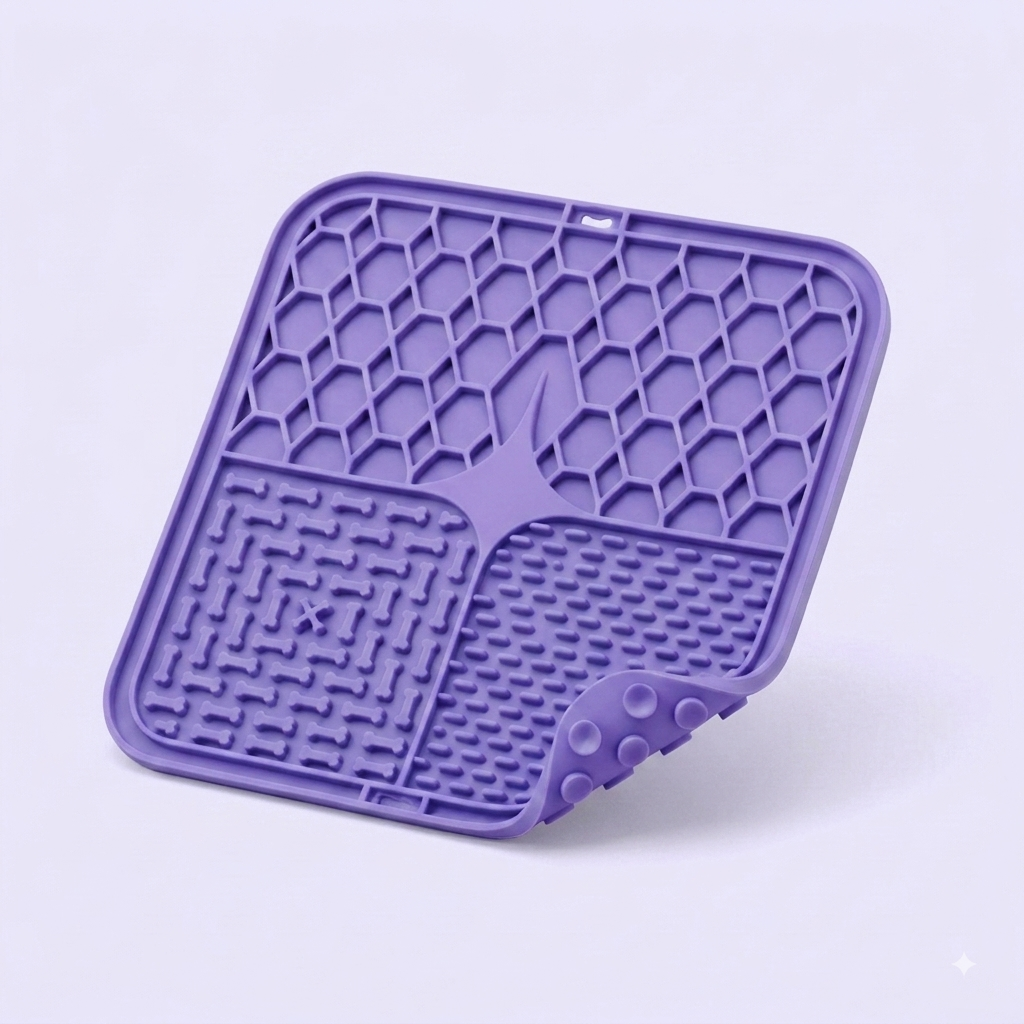 Tapis de Léchage en Silicone pour Chien – Détente & Repas Lents