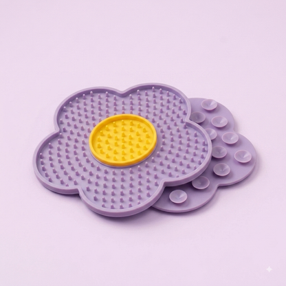 Tapis de Léchage Fleur – Spécial Petits Chiens