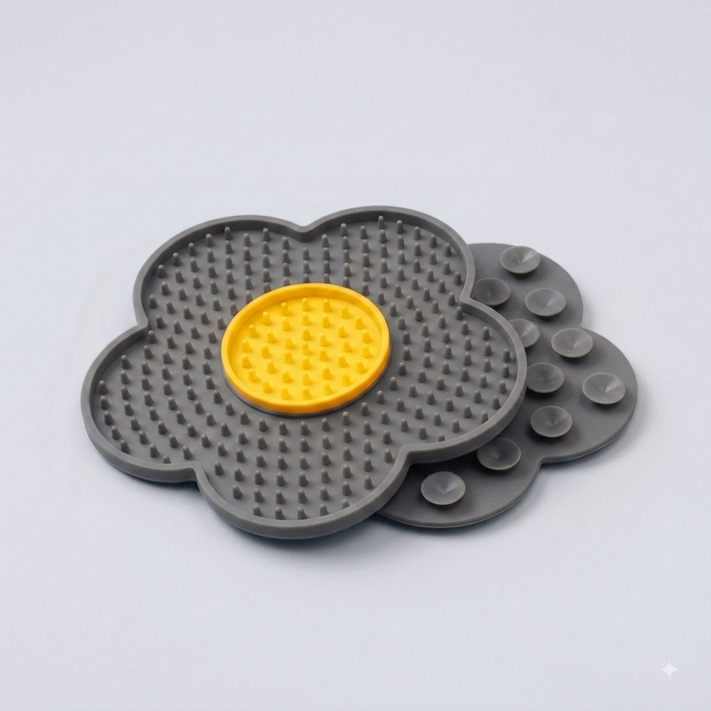 Tapis de Léchage Fleur – Spécial Petits Chiens
